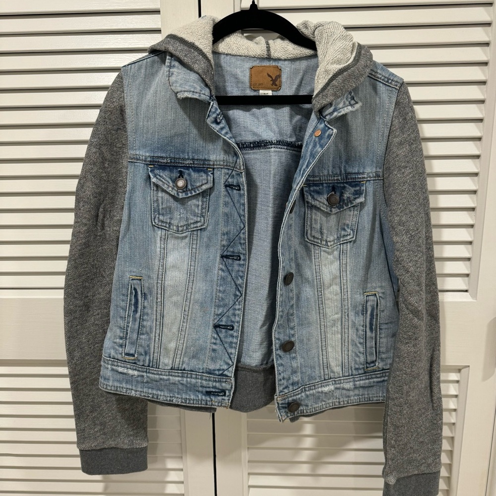 AE Hooded Denim Jacket